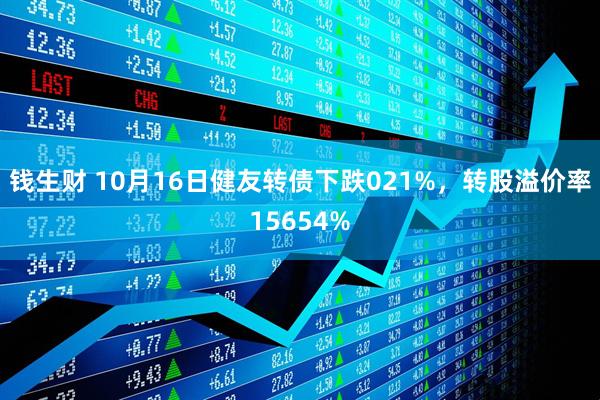 钱生财 10月16日健友转债下跌021%，转股溢价率15654%
