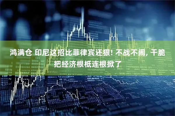 鸿满仓 印尼这招比菲律宾还狠! 不战不闹, 干脆把经济根柢连根掀了