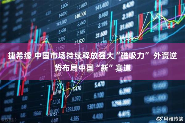 捷希缘 中国市场持续释放强大“磁吸力” 外资逆势布局中国“新”赛道